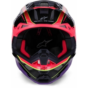 Casca cross-enduro ALPINESTARS SUPERTECH S-M10 ERA 2024 ECE 22.06 XL Albastru/Rosu/Galben fluo, 13