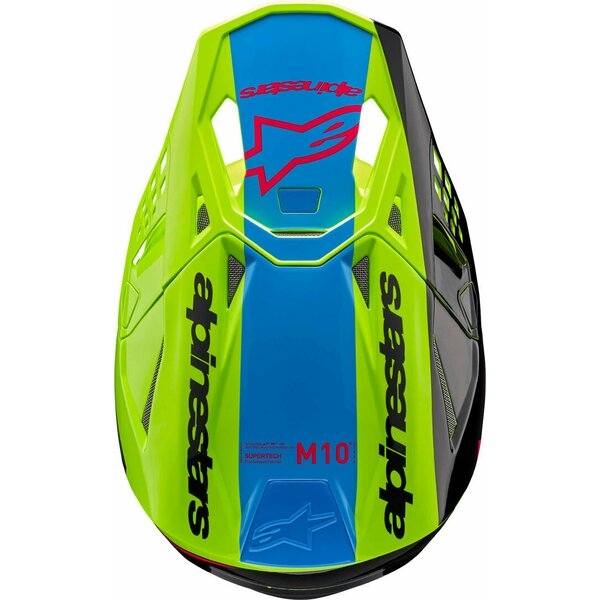 Casca cross-enduro ALPINESTARS SUPERTECH S-M10 UNITE 2024 ECE 22.06 M Alb/Rosu, 3