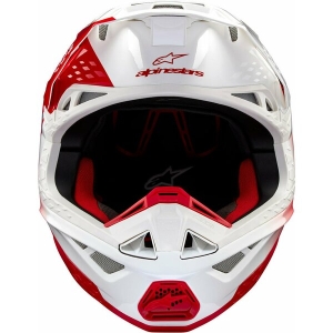 Casca cross-enduro ALPINESTARS SUPERTECH S-M10 UNITE 2024 ECE 22.06 M Alb/Rosu, 6