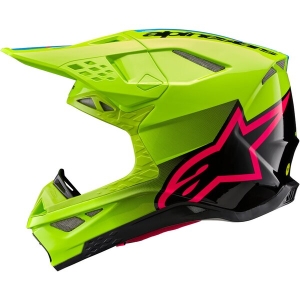Casca cross-enduro ALPINESTARS SUPERTECH S-M10 UNITE 2024 ECE 22.06 M Alb/Rosu, 7