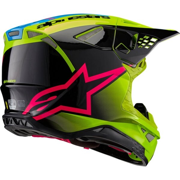 Casca cross-enduro ALPINESTARS SUPERTECH S-M10 UNITE 2024 ECE 22.06 XL Alb/Rosu, 4