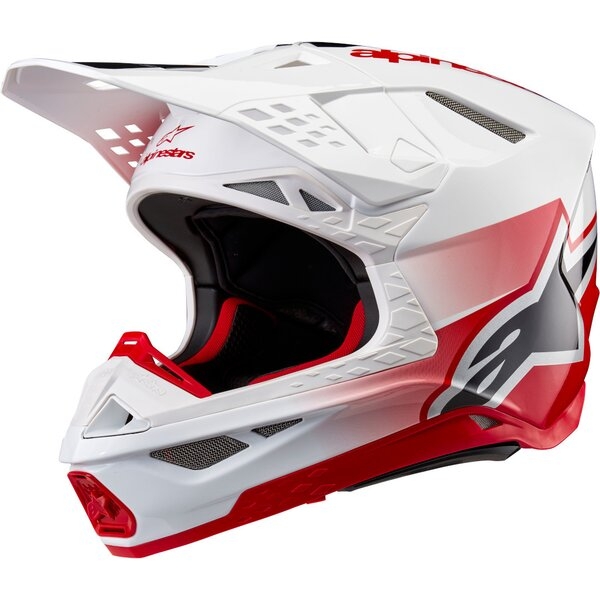 Casca cross-enduro ALPINESTARS SUPERTECH S-M10 UNITE 2024 ECE 22.06 XL Alb/Rosu, 12