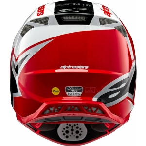 Casca cross-enduro ALPINESTARS SUPERTECH S-M10 UNITE 2024 ECE 22.06 XL Alb/Rosu, 9