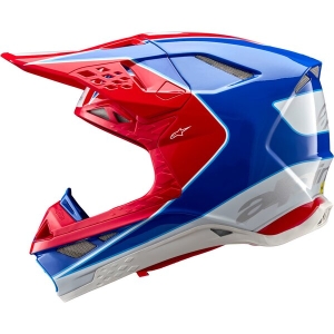 Casca cross-enduro ALPINESTARS SUPERTECH S-M10 AEON 2024 ECE 22.06 L Rosu/Albastru, 7