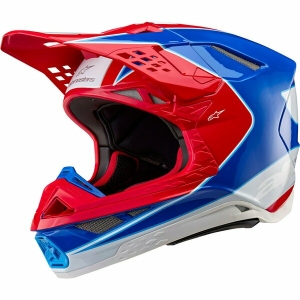 Casca cross-enduro ALPINESTARS SUPERTECH S-M10 AEON 2024 ECE 22.06 L Rosu/Albastru, 2