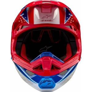 Casca cross-enduro ALPINESTARS SUPERTECH S-M10 AEON 2024 ECE 22.06 L Rosu/Albastru, 9