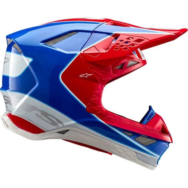 Casca cross-enduro ALPINESTARS SUPERTECH S-M10 AEON 2024 ECE 22.06 XL Rosu/Albastru, 3