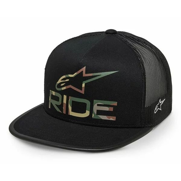 Sapca ALPINESTARS RIDE 4.0 CAMO TRUCKER Hat Negru, 6