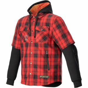 Camasa moto Alpinestars MO.ST.EQ TARTAN SHIRT S Rosu/Negru
