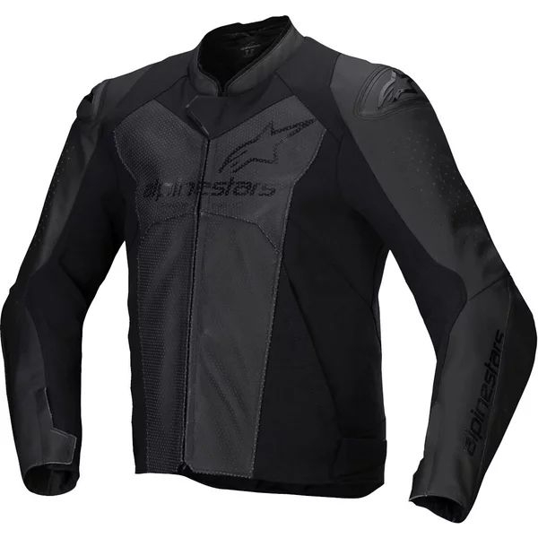Geaca de piele ALPINESTARS FASTER V3 AIRFLOW Negru/Alb 48, 17