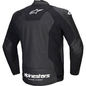 Geaca de piele ALPINESTARS FASTER V3 AIRFLOW 52 Negru/Alb/Galben Fluo, 4