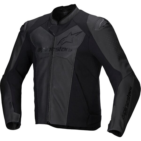 Geaca de piele ALPINESTARS FASTER V3 AIRFLOW 58 Negru/Rosu fluo, 5