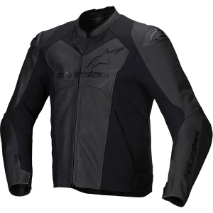 Geaca de piele ALPINESTARS FASTER V3 AIRFLOW 58 Negru/Rosu fluo, 5