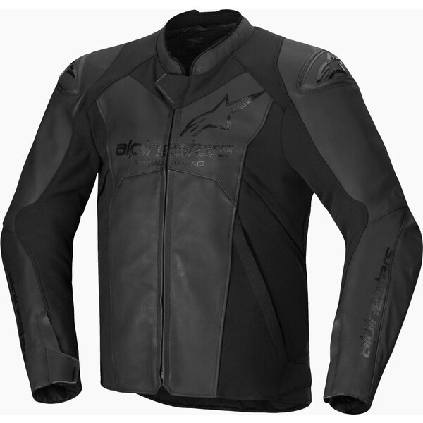 Geaca de piele ALPINESTARS FASTER V3 Negru/Alb 48, 8