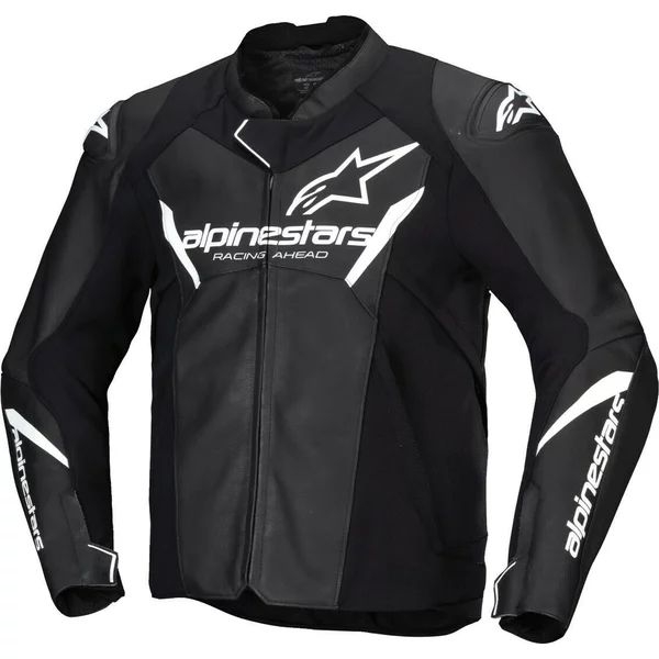 Geaca de piele ALPINESTARS FASTER V3 60 Negru/Negru, 18