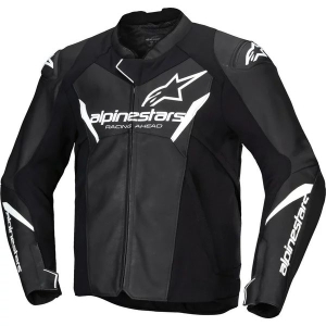 Geaca de piele ALPINESTARS FASTER V3 60 Negru/Negru, 18