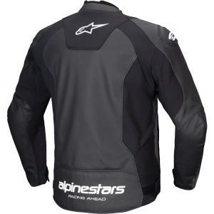 Geaca de piele ALPINESTARS FASTER V3 62 Negru/Negru, 7