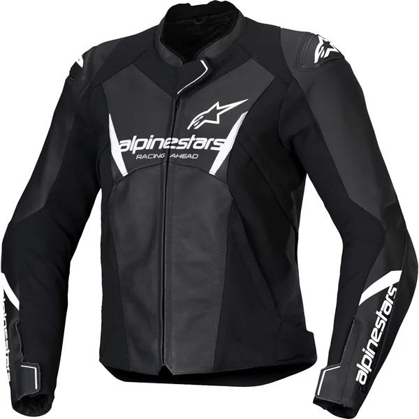 Geaca de piele dama ALPINESTARS STELLA FASTER V3 38 Negru/Alb/Coral, 13