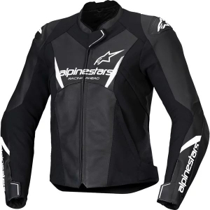 Geaca de piele dama ALPINESTARS STELLA FASTER V3 38 Negru/Alb/Coral, 13