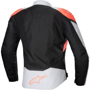 Geaca dama textil impermeabila ALPINESTARS STELLA T-JAWS V4 S Negru/Gri/Coral fluo, 4