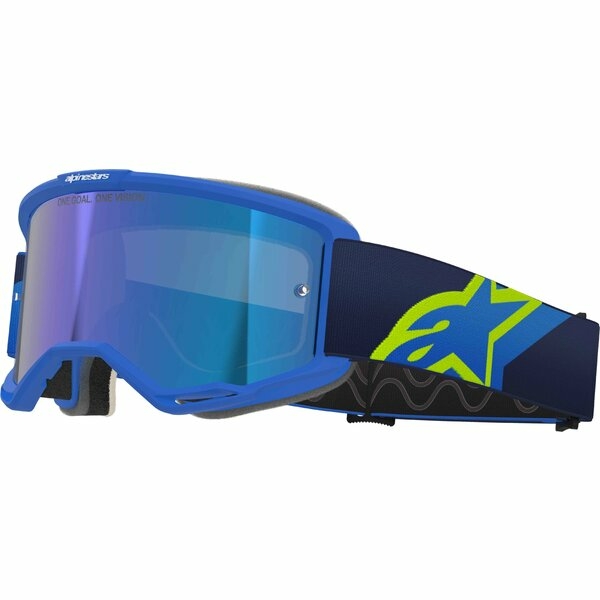 Ochelari cross-enduro ALPINESTARS VISION 5 CORP MIRROR GOGGLE Albastru/Galben Fluo, 2