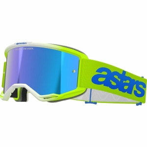 Ochelari cross-enduro ALPINESTARS VISION 5 BLAZE MIRROR GOGGLE Galben fluo/Albastru oglinda