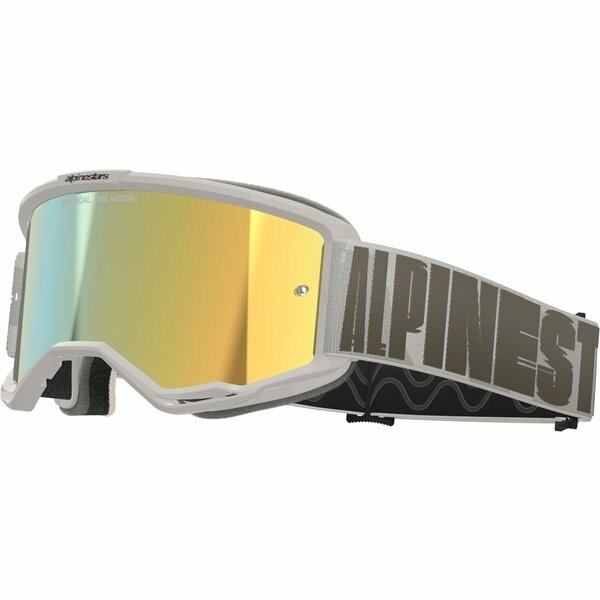 Ochelari cross-enduro ALPINESTARS VISION 5 HOLLOW MIRROR GOGGLE Bej/Auriu oglinda, 2