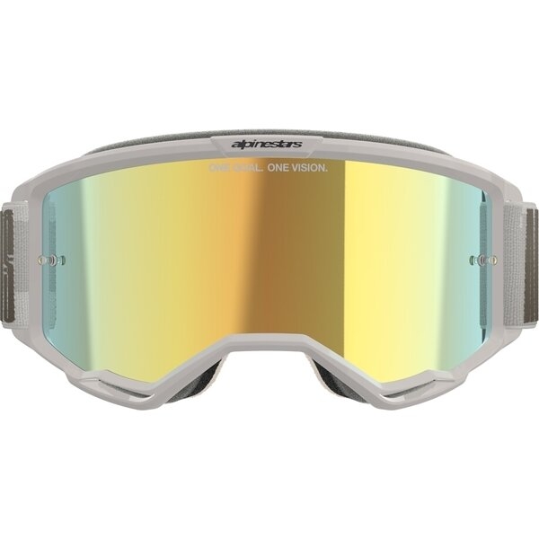 Ochelari cross-enduro ALPINESTARS VISION 5 HOLLOW MIRROR GOGGLE Bej/Auriu oglinda, 7