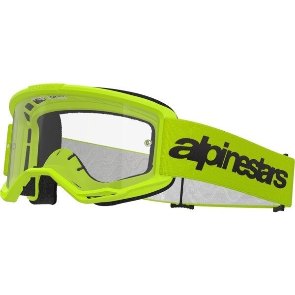 Ochelari cross-enduro ALPINESTARS VISION 3 WORDMARK GOGGLE Galben fluo, 6