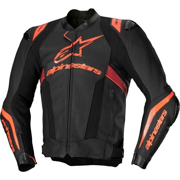 Geaca de piele sport ALPINESTARS MISSILE V3 IGNITION 52 Negru/Rosu fluo/Rosu, 5