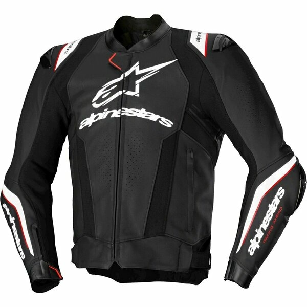 Geaca de piele sport ALPINESTARS MISSILE V3 IGNITION Negru/Alb 58, 2