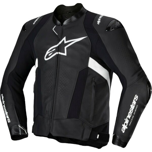 Geaca de piele sport ALPINESTARS MISSILE V3 52 Negru/Alb/Rosu, 3