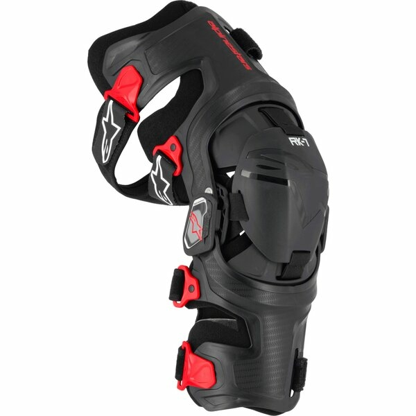 Set orteze genunchi ALPINESTARS RK-7 PLASMA KNEE BRACE M Negru/Rosu, 4