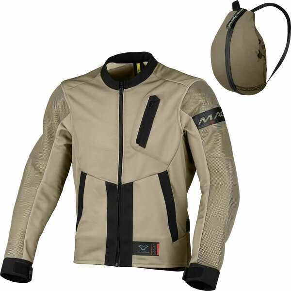 Geaca textil de vara MACNA TORIDO S Taupe/Negru, 5