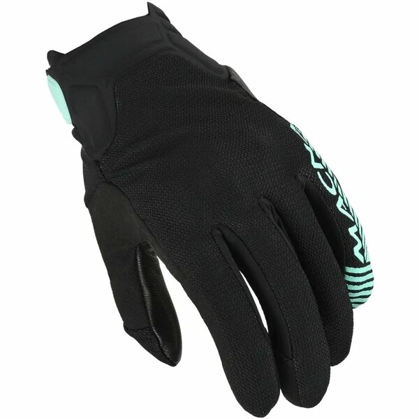 Manusi de piele dama MACNA OBTAIN LEATHER XS Negru/Verde mentă, 8