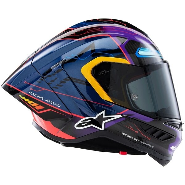 Casca integrala sport ALPINESTARS SUPERTECH R10 LE MARTINATOR R01 REPLICA XXL Albastru/Mov/Rosu, 10