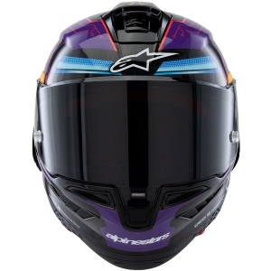 Casca integrala sport ALPINESTARS SUPERTECH R10 LE MARTINATOR R01 REPLICA XXL Albastru/Mov/Rosu, 4