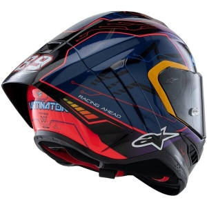 Casca integrala sport ALPINESTARS SUPERTECH R10 LE MARTINATOR R01 REPLICA XXL Albastru/Mov/Rosu, 11