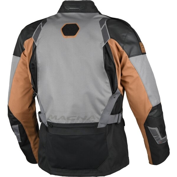 Geaca textil impermeabila touring/adventure MACNA TOUROS M Maro/Gri/Negru, 8