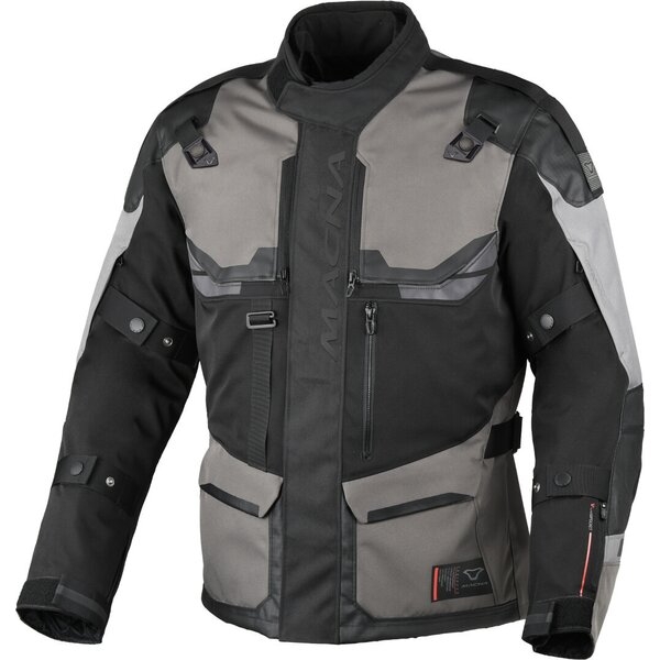 Geaca textil impermeabila touring/adventure MACNA TOUROS M Maro/Gri/Negru, 14
