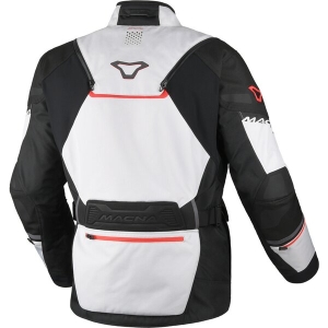 Geaca textil impermeabila touring/adventure MACNA AIR HYBRID 2.0 L Gri/Negru/Rosu, 15