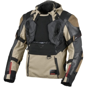 Geaca textil impermeabila touring/adventure MACNA TRYTON Night Eye™ M Maro/Negru, 16
