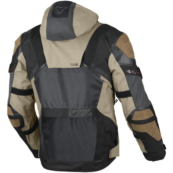 Geaca textil impermeabila touring/adventure MACNA TRYTON Night Eye™ XL Maro/Negru, 7