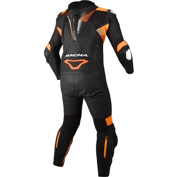 Combinezon de piele race 1 piesa MACNA ARMADYL Negru/Alb 56, 13