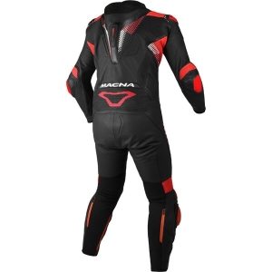 Combinezon de piele race 1 piesa MACNA ARMADYL 52 Negru/Verde/Alb, 13