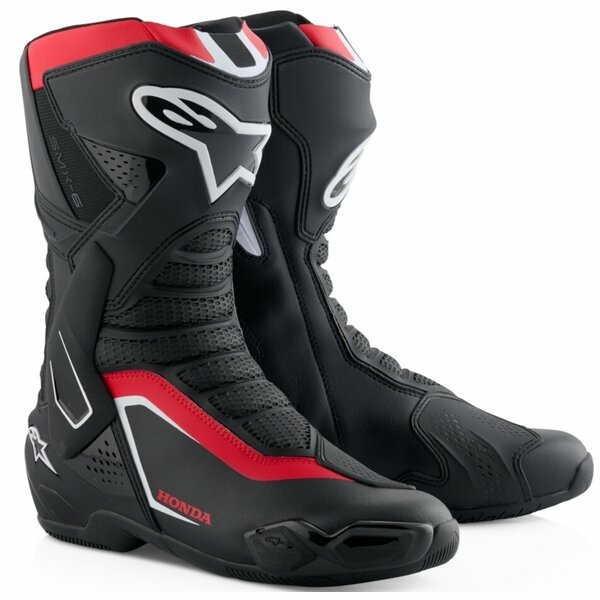 Cizme sport/touring ALPINESTARS SMX-6 V3 HONDA 46 Negru/Alb/Rosu, 2