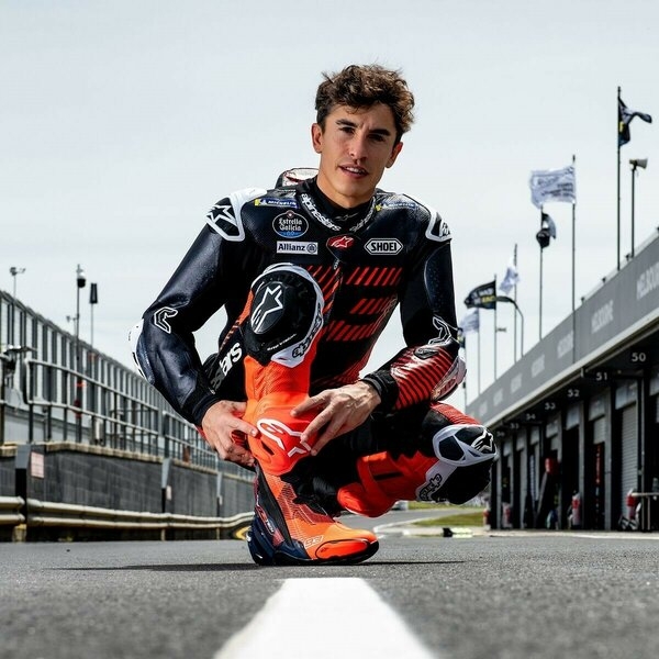 Cizme moto race ALPINESTARS SUPERTECH R VENTED MM93 REPLICA 43 Rosu fluo/Albastru/Negru, 8