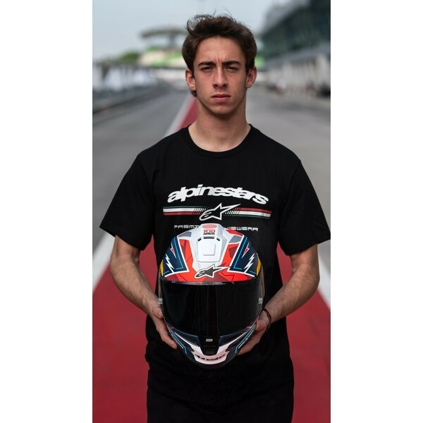 Casca integrala sport ALPINESTARS SUPERTECH R10 LE ACOSTA S Albastru/Rosu/Alb, 9