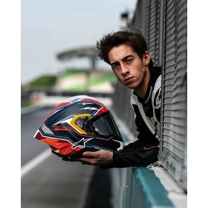 Casca integrala sport ALPINESTARS SUPERTECH R10 LE ACOSTA S Albastru/Rosu/Alb, 21