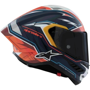 Casca integrala sport ALPINESTARS SUPERTECH R10 LE ACOSTA S Albastru/Rosu/Alb, 12